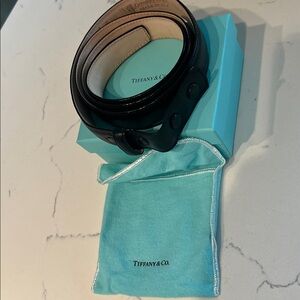 Tiffany & Co. Black Leather Men's Bag